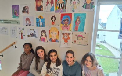 ✨ Nos élèves de l’option art sont à la Monnaye !
